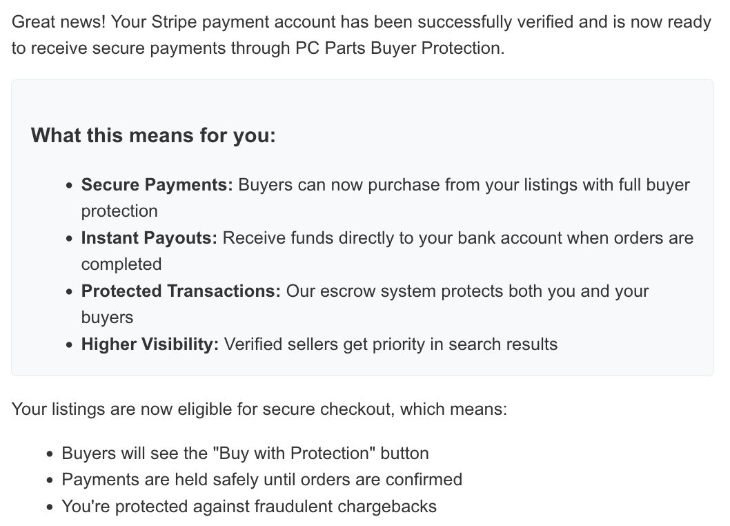 Verification Confirmation Screenshot