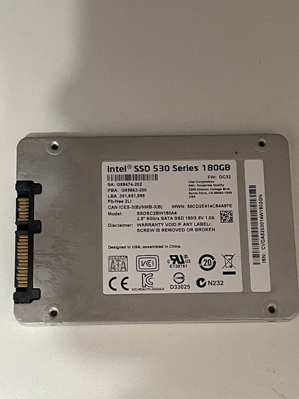 SSD Intel 530 Series, 2.5", 180GB, SATA3 • Stare bună - Thumbnail 2