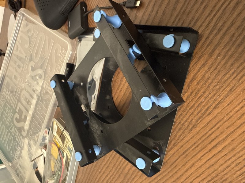 suport hdd 3.5" antivibratii pentru slot 5.25"