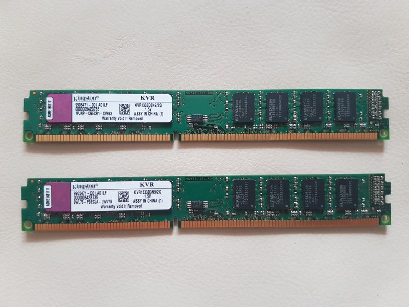 Memorie Kingston 4GB (2x2GB) DDR3 1333MHz PC3-10600, 9905471-001.A01LF