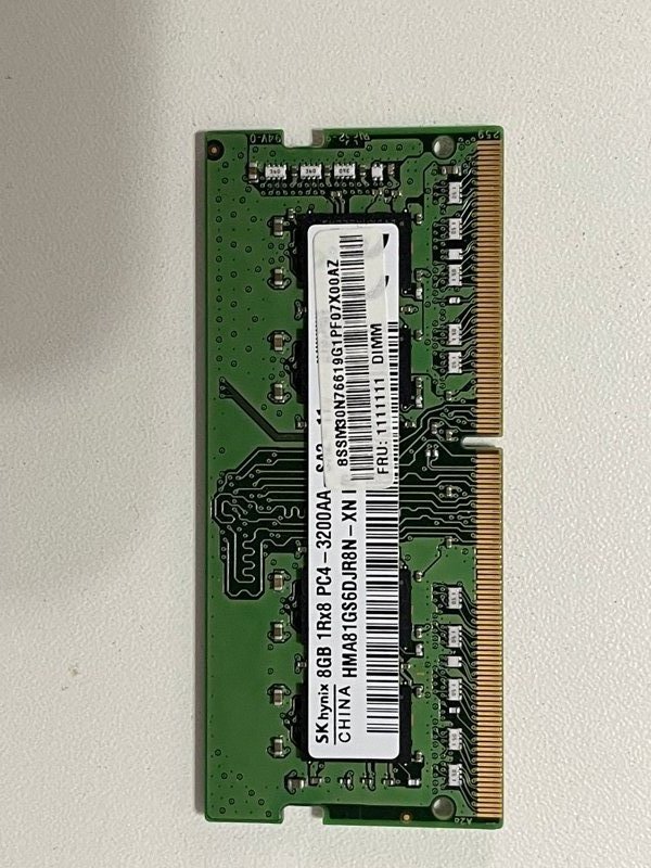 Memorie Laptop SK Hynix 8GB DDR4 3200MHz PC4-3200AA, HMA81GS6DJR8N-XN, CL22, 1.2V, NON-ECC