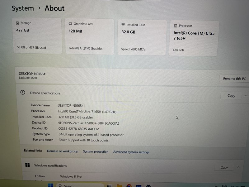 Laptop Dell Latitude 5550, Intel Core Ultra 7 165H, RAM 32GB, SSD 512TB - Image 5