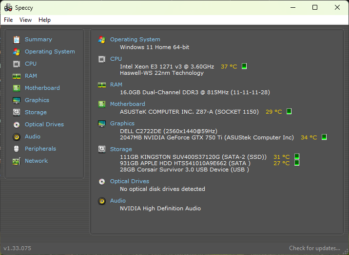 Sistem Asus Z87-A / Xeon E3-1271v3 / 16GB / 128GB / 1TB / GTX 750Ti 2GB - Thumbnail 4