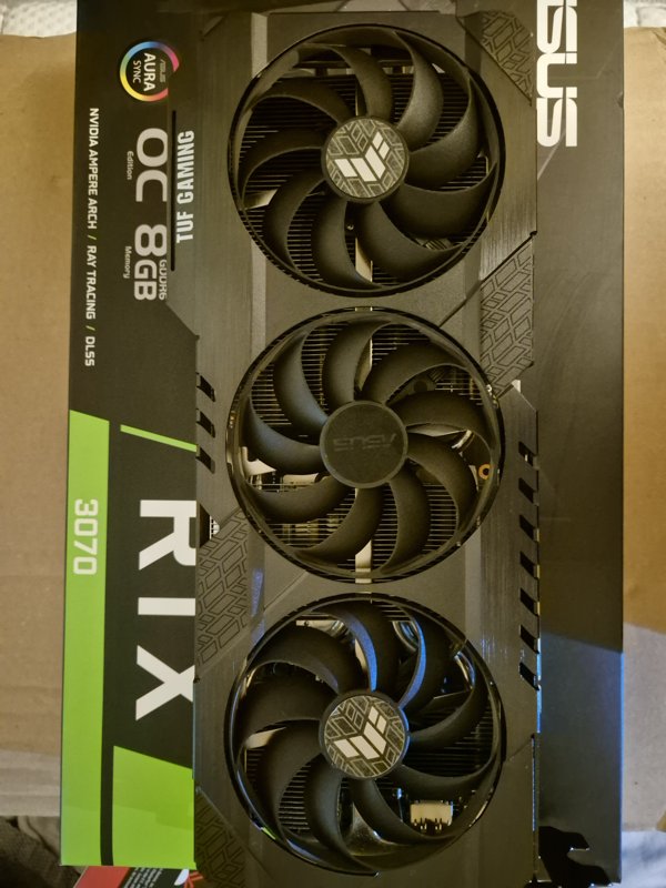ASUS TUF Gaming RTX 3070 OC 8GB VRAM - Stare Bună, Cutie Originală