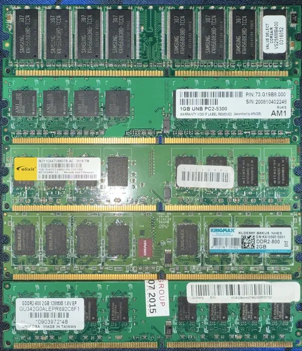 Lot memorii RAM DDR1 DDR2 & laptop - Thumbnail 2
