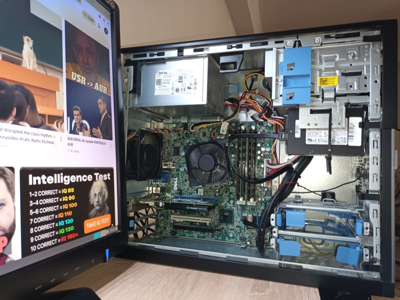 Dell Tower | Xeon (i7 Level) | 22GB RAM | SSD Samsung | Dual-Boot Win11 & antiX | Sursă 24-PIN Stand