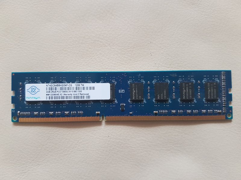 Memorie Nanya 4GB DDR3 1333MHz, PC3-10600, NT4GC64B8HG0NF-CG