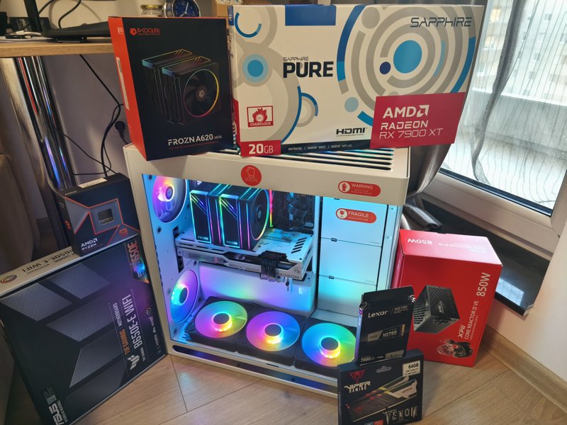 Ryzen 9 CPU – Radeon RX 7900 XT 20GB - 64GB RAM DDR5 – HAVN HS 420 - Cinematic PC Build - Image 1