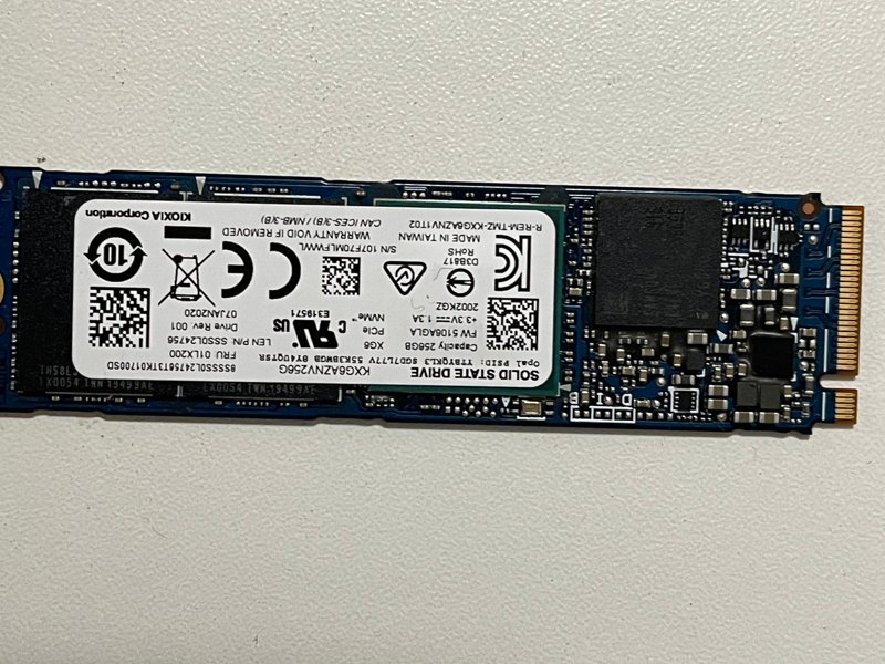 SSD Kioxia XG6 256Gb NVMe PCIe Gen3 x4 M.2 2280 - Thumbnail 2