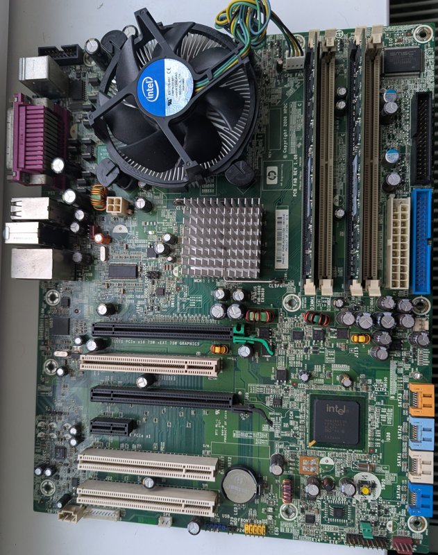 Kit vintage format din ram, procesor si placa de baza 775