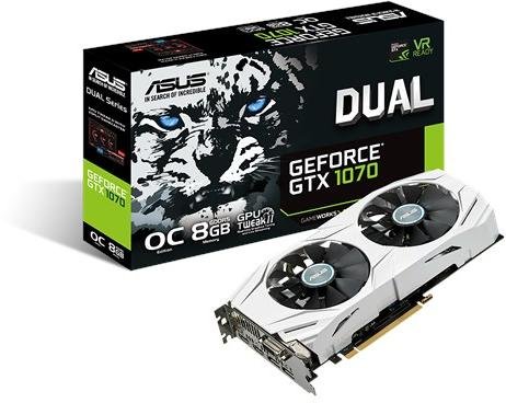 Placa Video Nvidia Gtx 1070 Dual Asus White Edtion 8GB OC - Image 1
