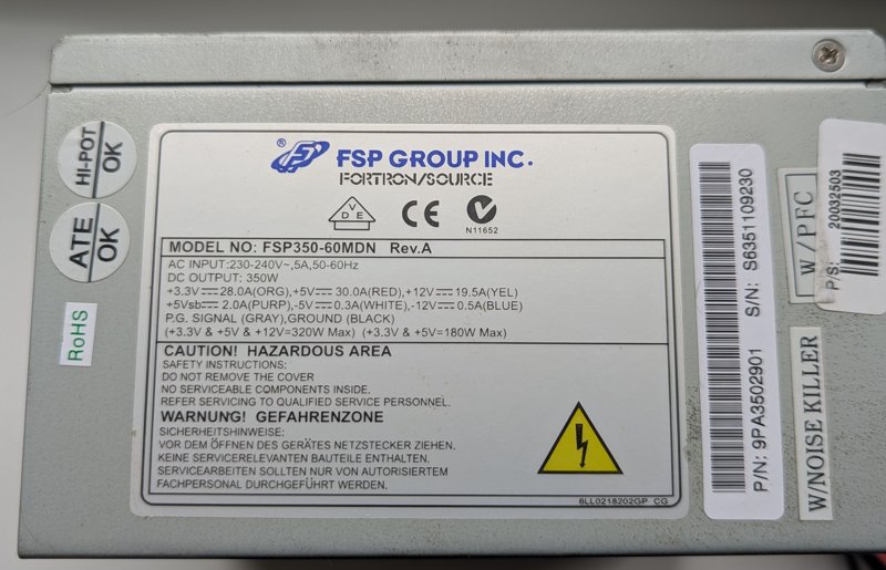 2 Surse de PC Liteon si FSP Solite (300w / 350w)