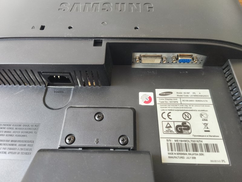 Monitor Samsung SyncMaster 931BF ecran - Image 2