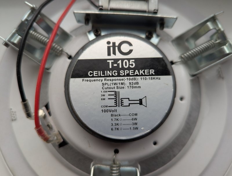 Boxa incastrabila ITC T-105, 5 inch, 102 dB de tavan - Image 3