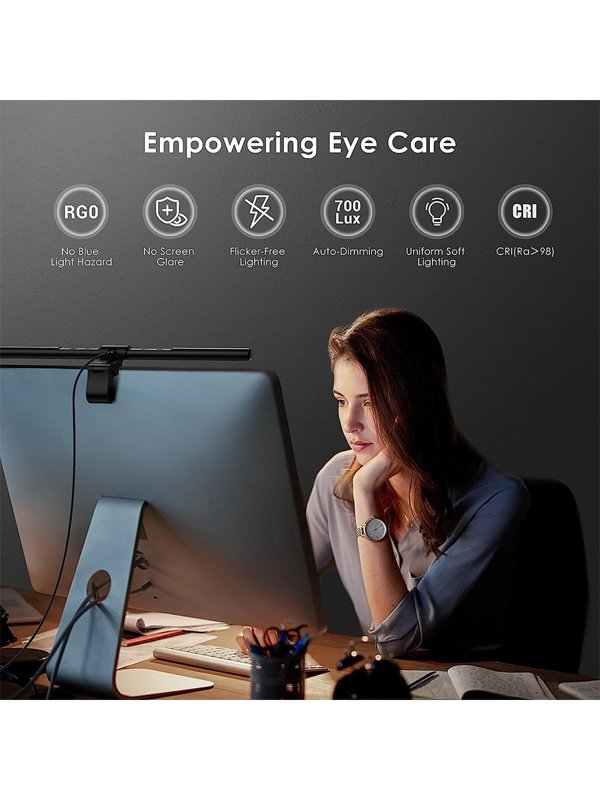 Lampa LED Quntis pentru monitor - 40cm, control tactic reglabil - Thumbnail 7