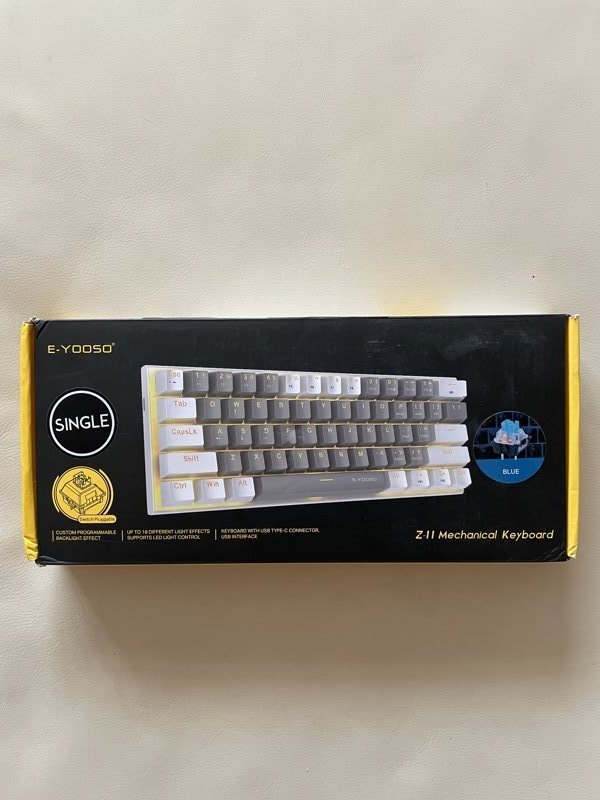 E-YOOSO Z-11 tastatură mecanică 60% | blue switches - Image 1