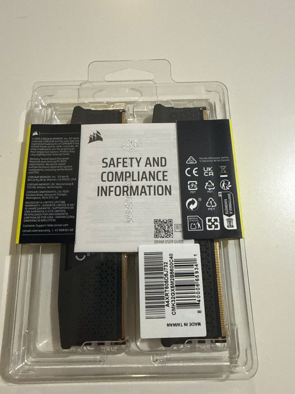 Corsair vengence ddr5 32 GB (2x16) 5600 mhz cl40 - Image 1