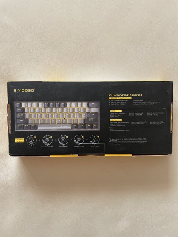 E-YOOSO Z-11 tastatură mecanică 60% | blue switches - Image 2