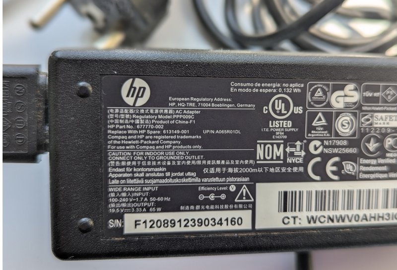 Incarcator Laptop HP model PP009C 19.5V si 65W - Thumbnail 2