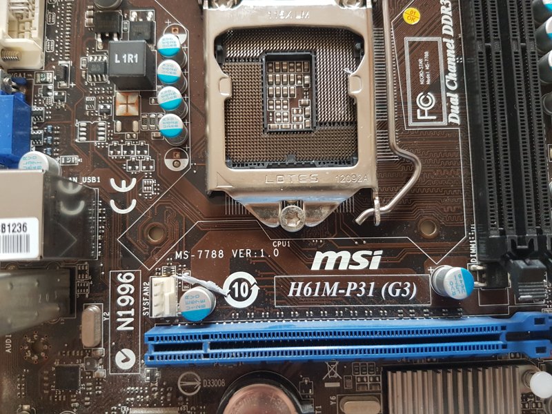 Kit i5-3570 + MSI H61M-P31 (G3) + 4GB DDR3 - Image 2