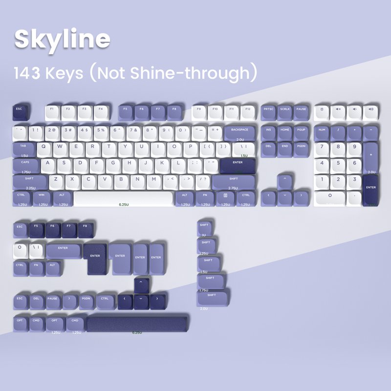 Set Taste Womier Low-Profile PBT Keycaps