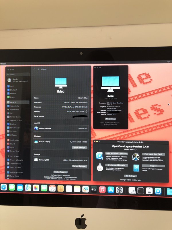 iMac 21.5" Late 2012, i5, 16Gb RAM, SSD 500Gb, macOS Sequoia - Thumbnail 9